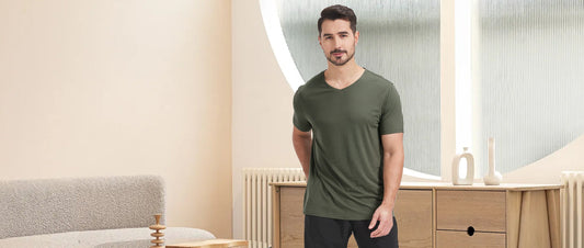 Bamboo Viscose V-Neck T-Shirt: Why Does It Keep You Dry During Workouts?