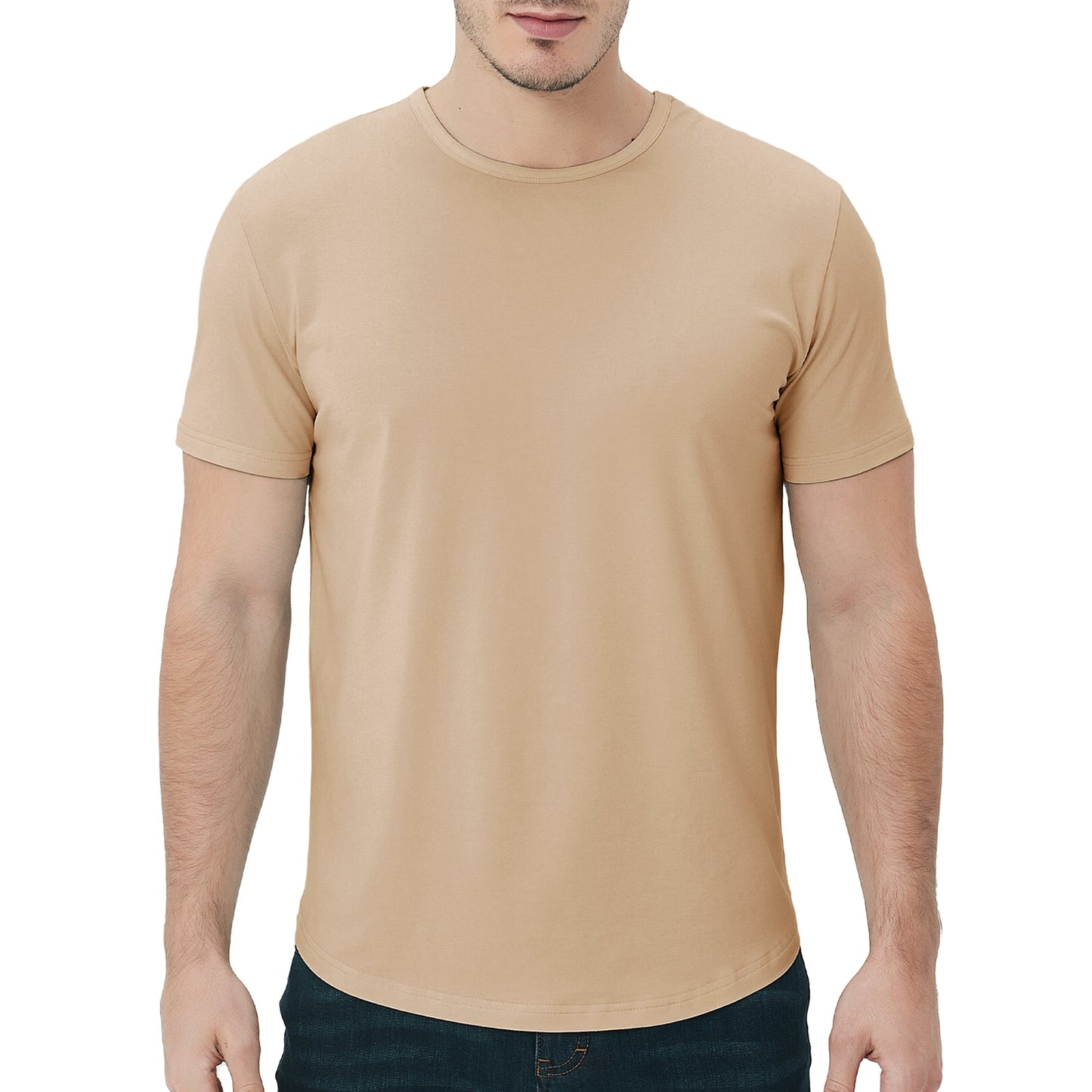 Men's Tall Curved Hem Bamboo T-Shirt