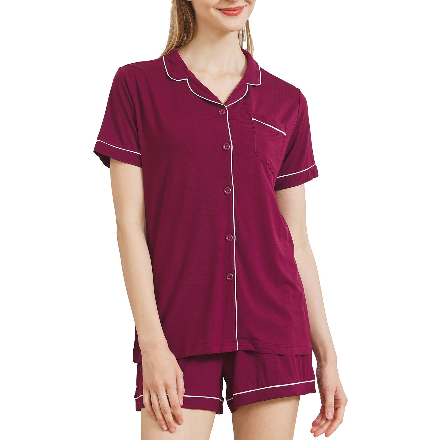 Women's Bamboo Button Front Pajama Set