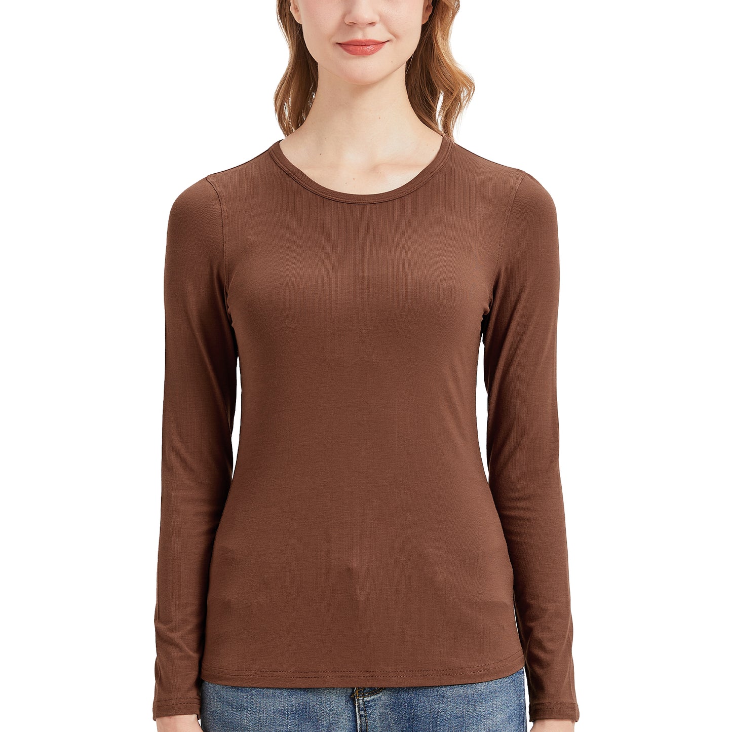 Women's Ribbed Bamboo Long Sleeve T-Shirt