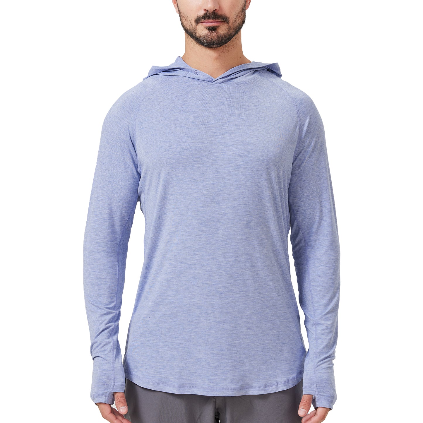Men's Heather Yarn Bamboo Hooded Shirt