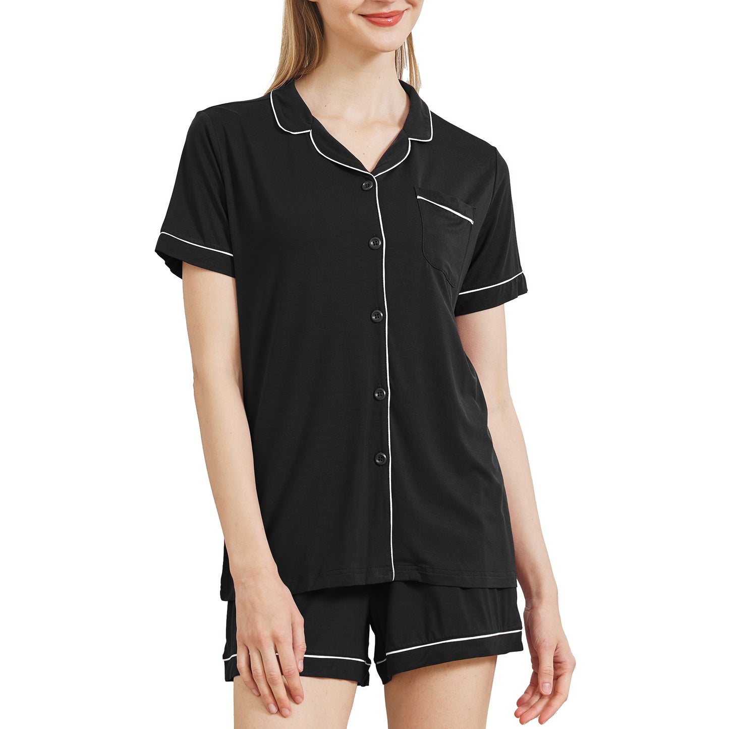 Women's Bamboo Button Front Pajama Set