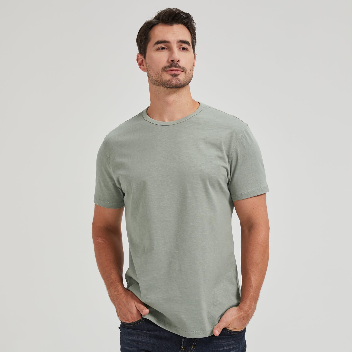 Men's 100% Cotton Slub T-Shirt