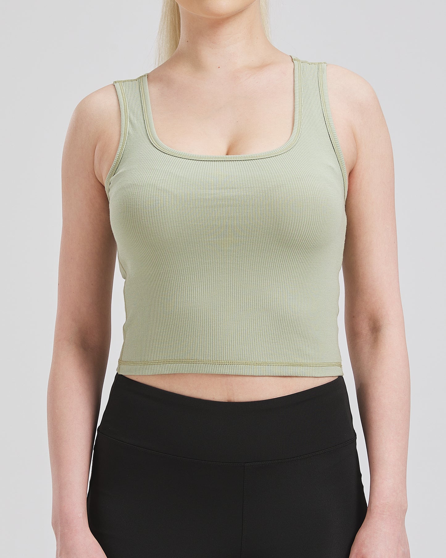 Women's Bamboo Ribbed Crop Tank Top
