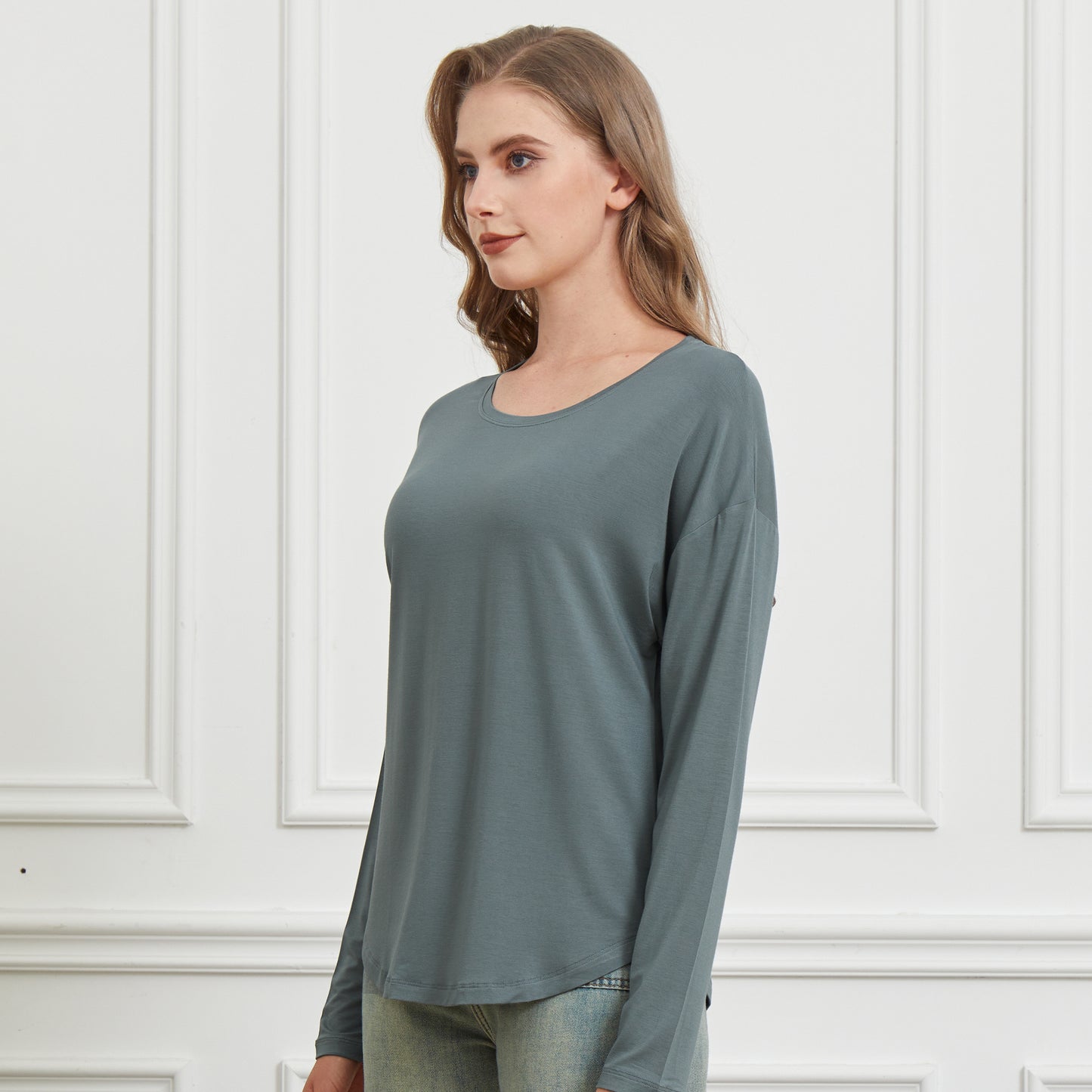 Bamboo Long Sleeve Dolman Top