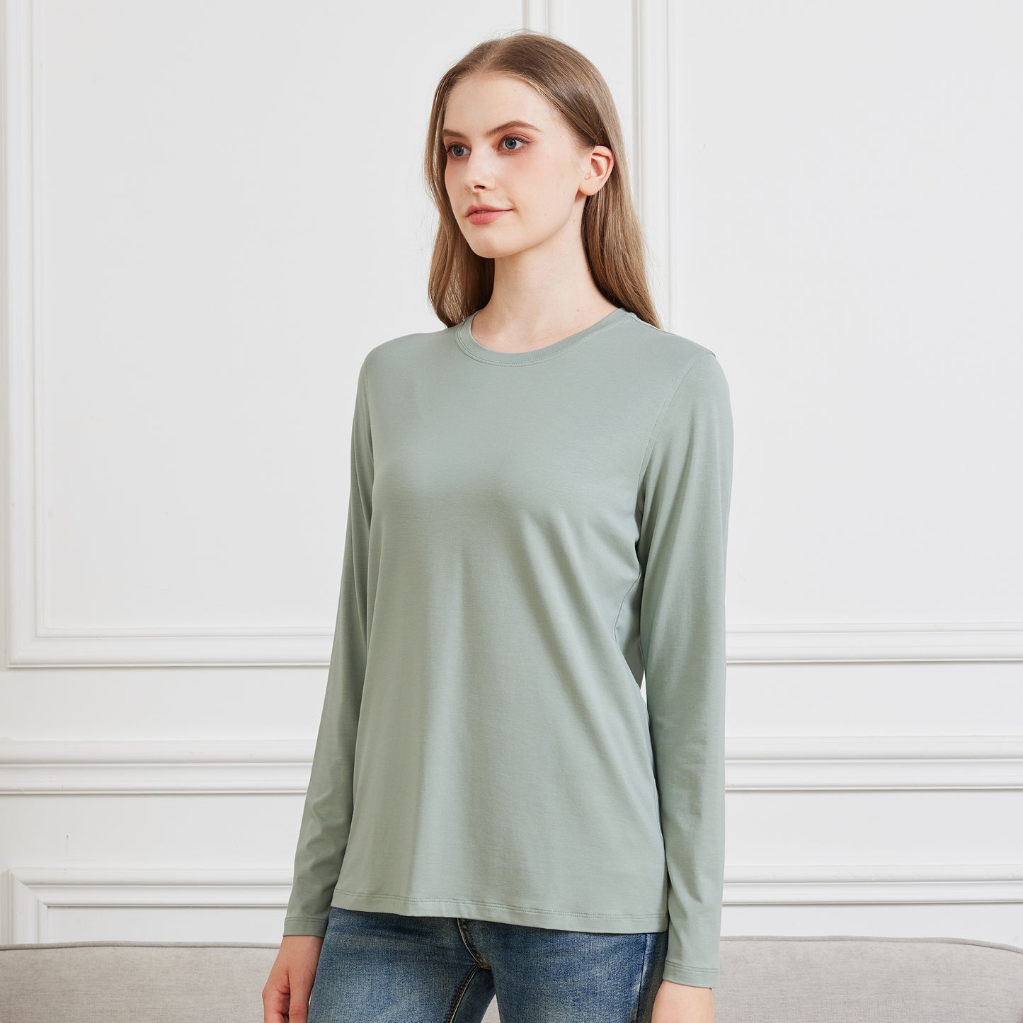 Women's Bamboo Cotton Long sleeve T-Shirt