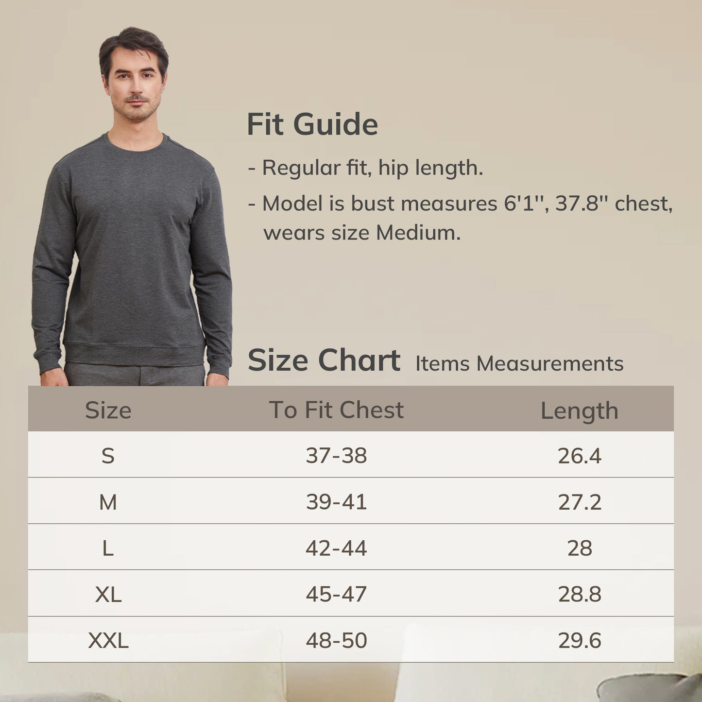 Men's Bamboo Cotton Sweatshirt