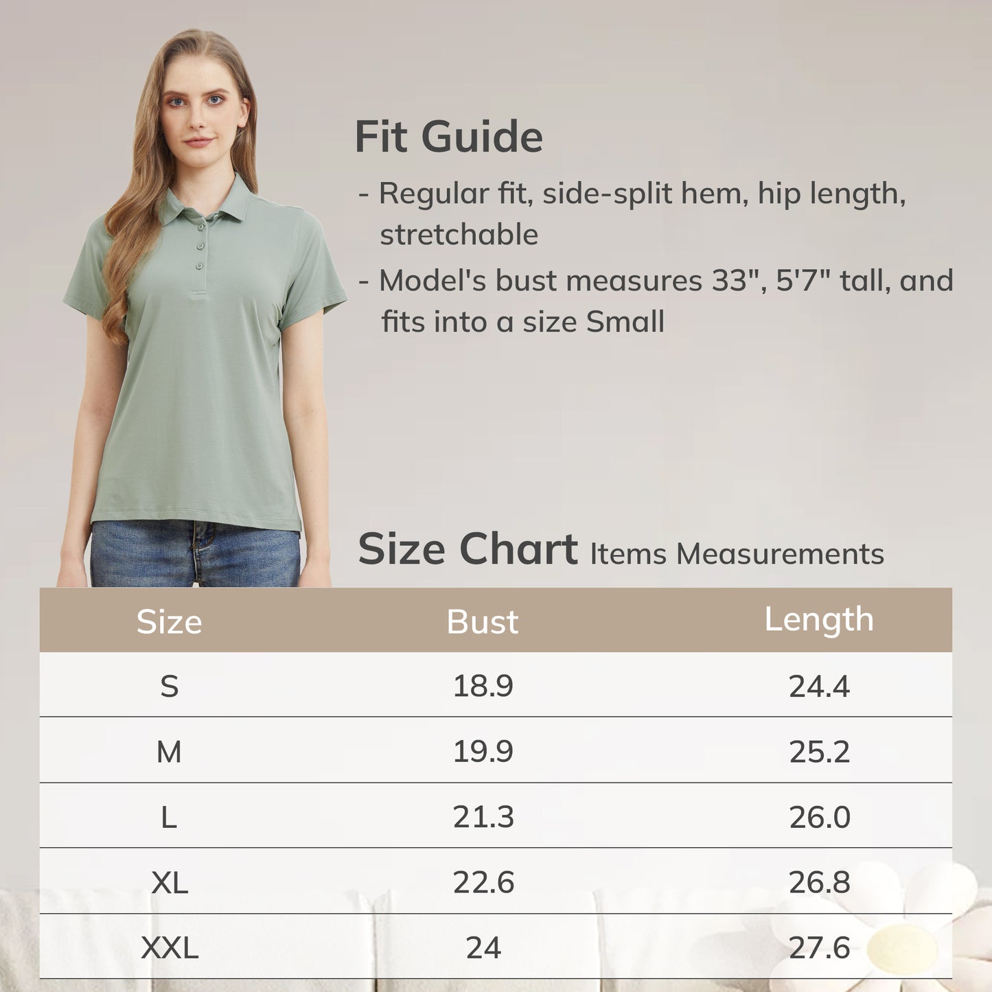 Women's Bamboo Golf Polo Shirt