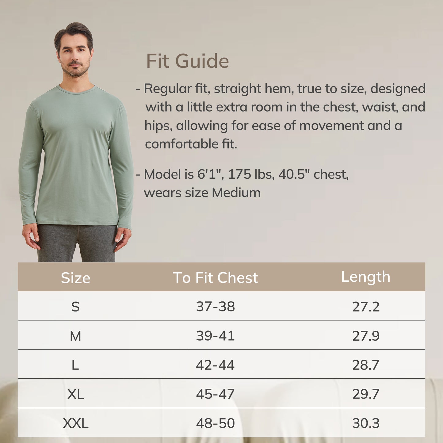 Men's Bamboo Long Sleeve T-Shirt