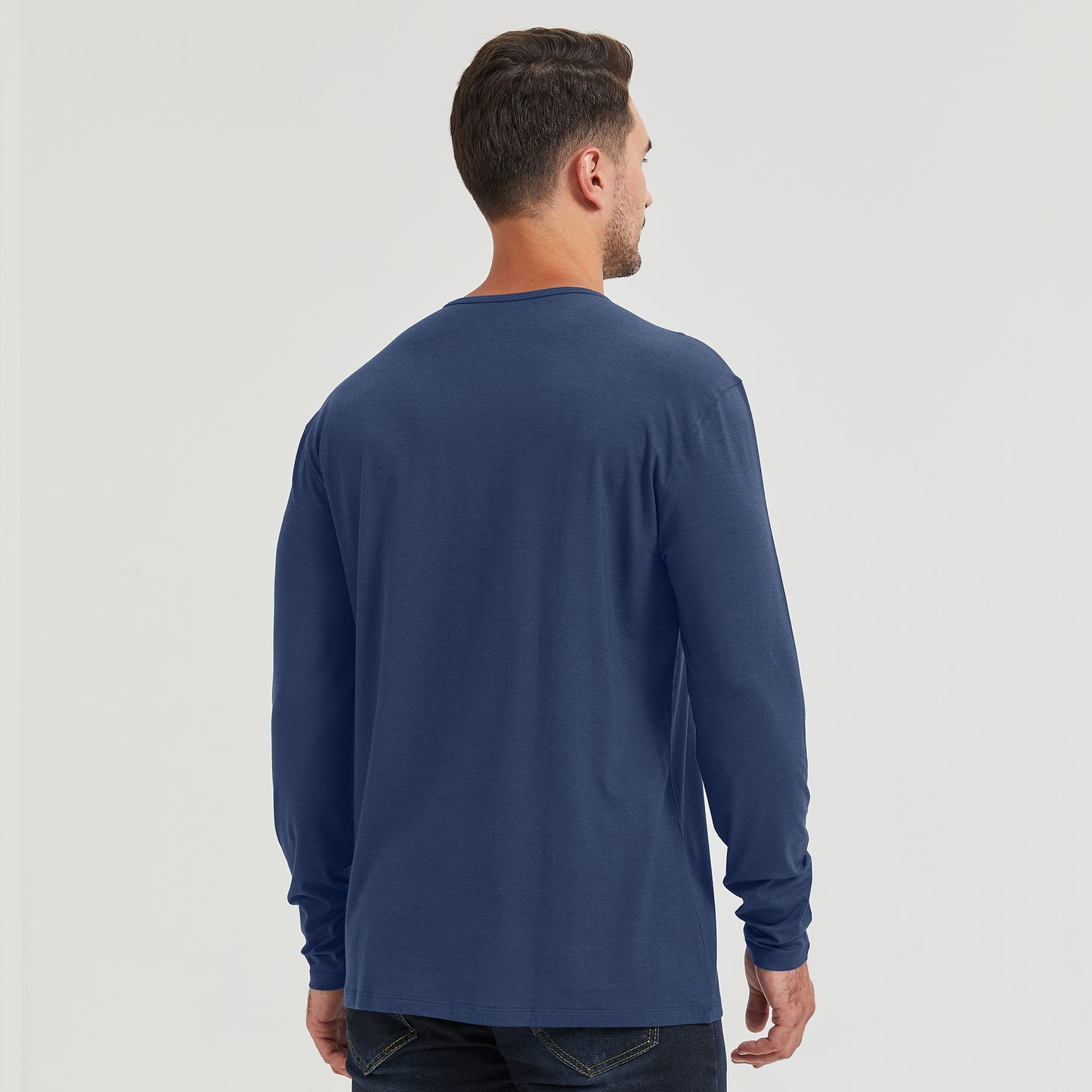 Men's Long Sleeve Bamboo Pocket Tee
