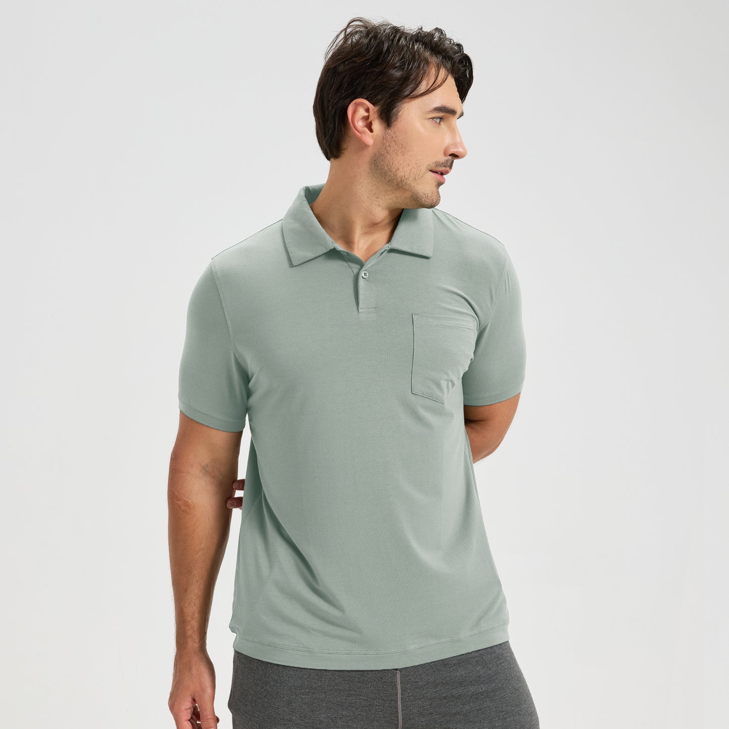 Men's Bamboo Pocket Polo