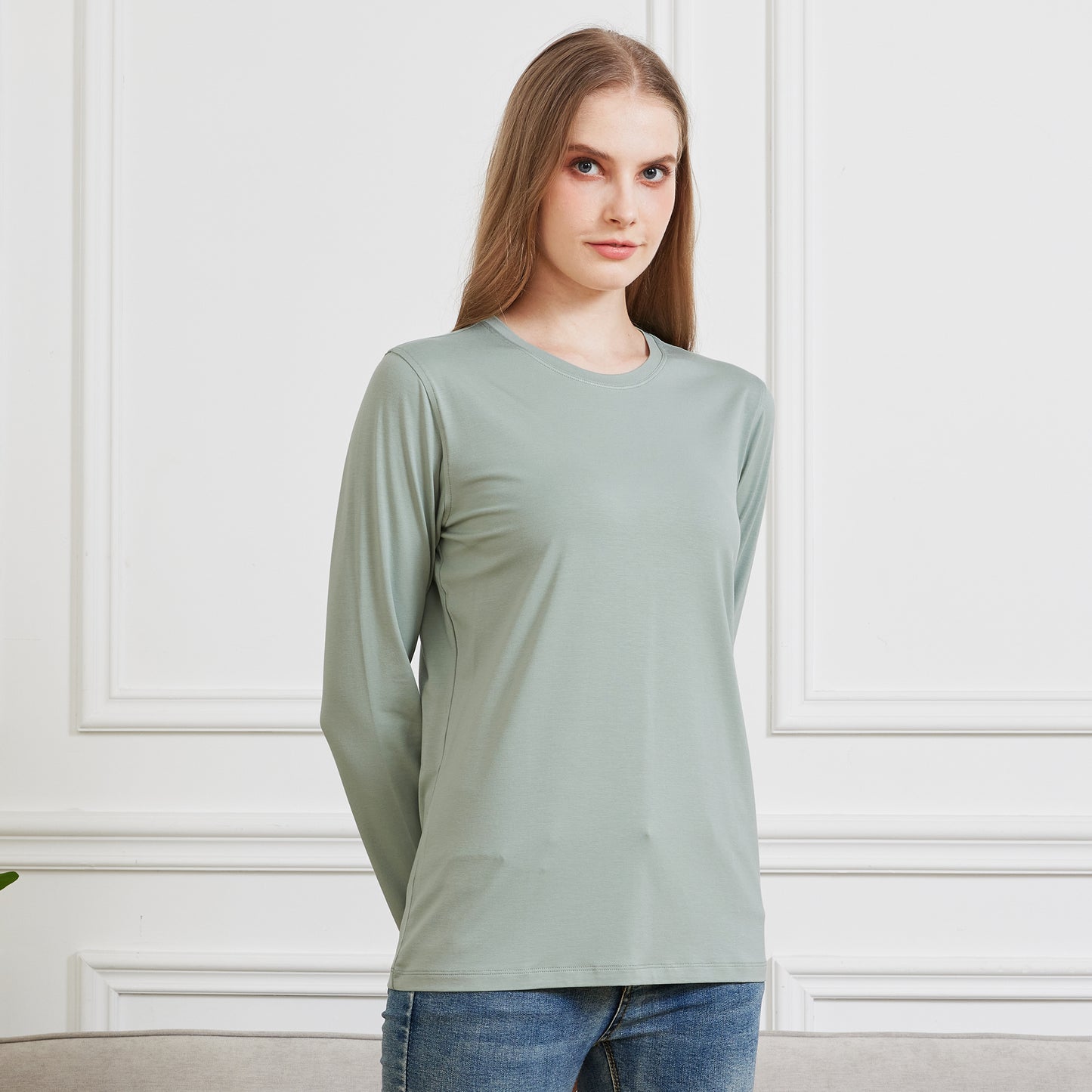 Women's Bamboo Cotton Long sleeve T-Shirt