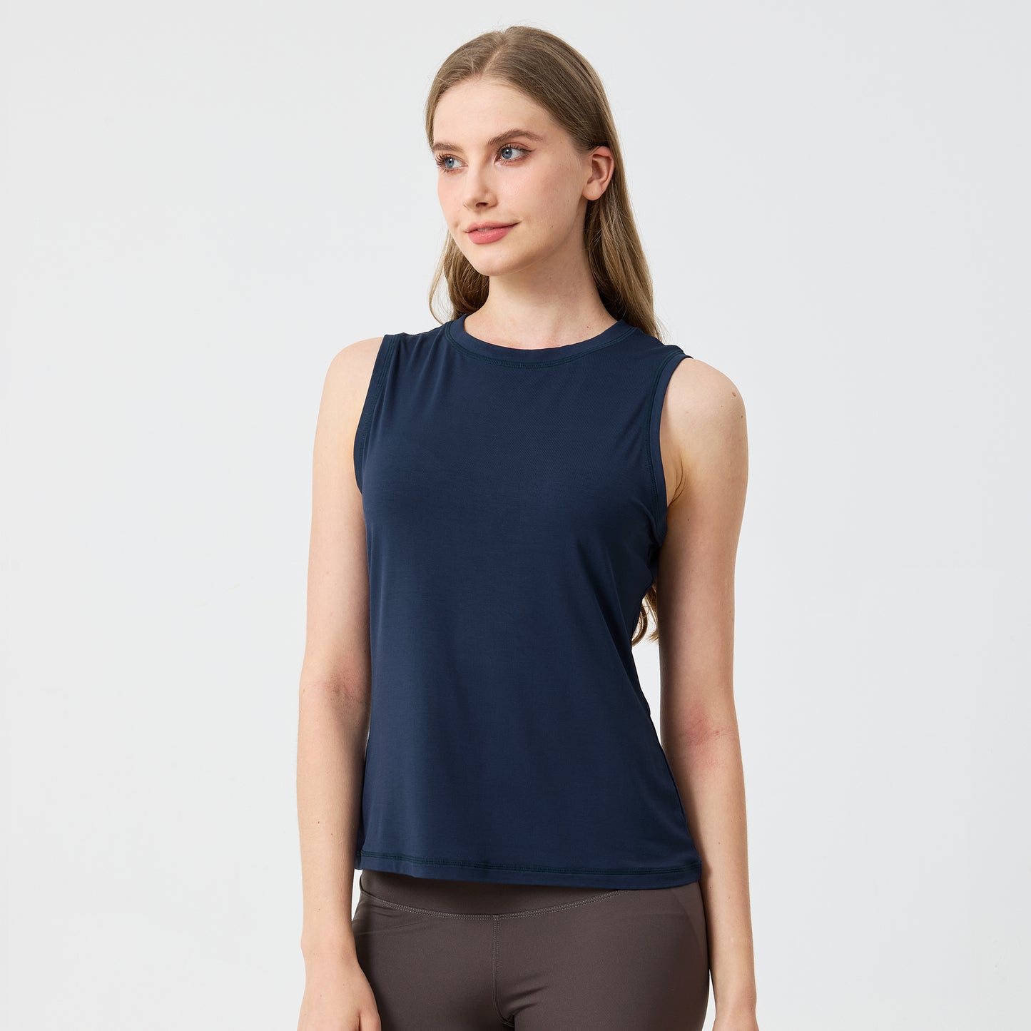 Women's Bamboo High Neck Tank