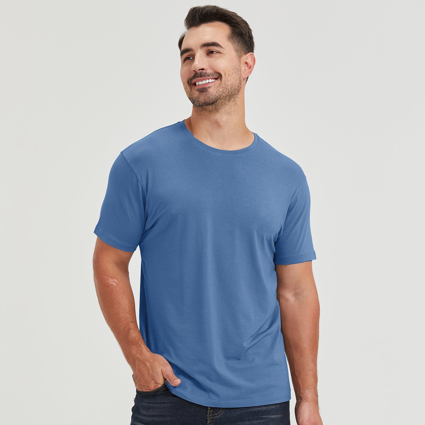Men's 3 Pack Straight Hem Bamboo Shirt