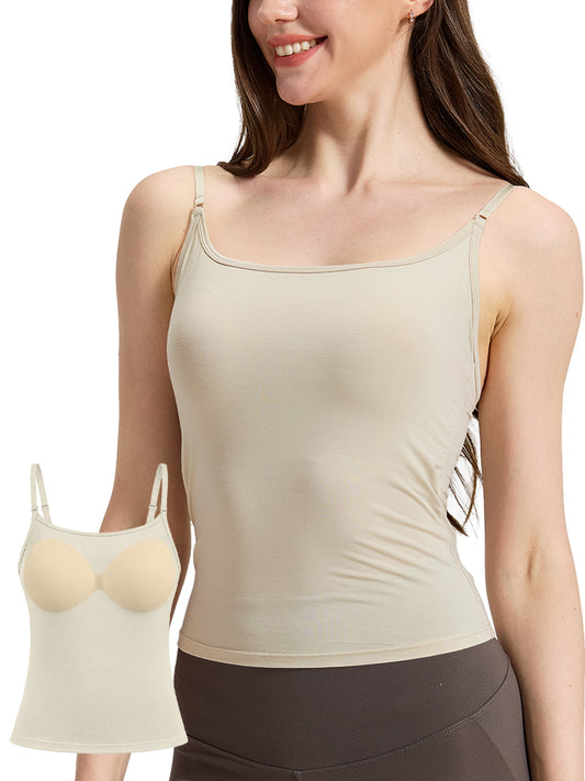 Bamboo Camisole with Built-In Bra