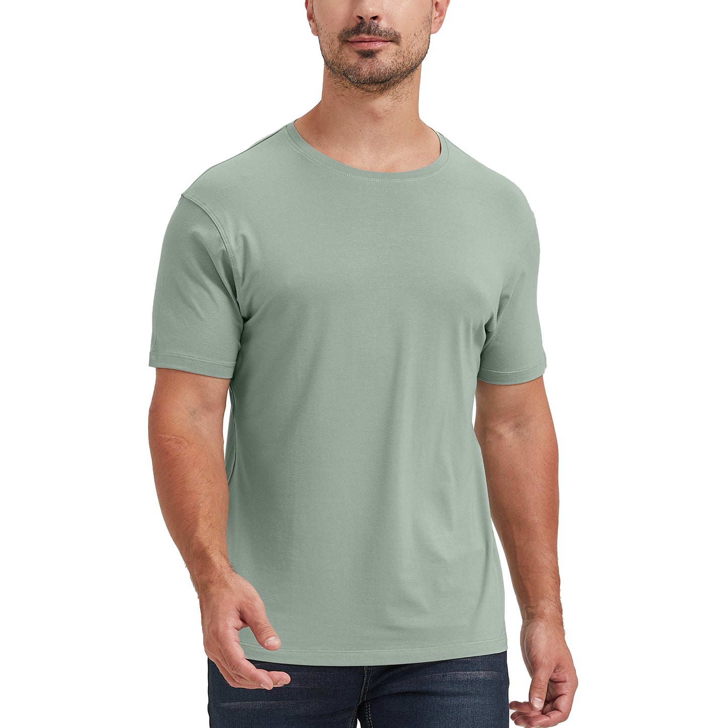 Men's Straight Hem Bamboo Shirt