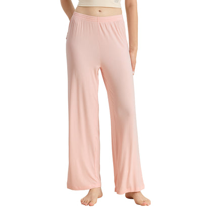 Bamboo Ribbed Wide Leg Pants
