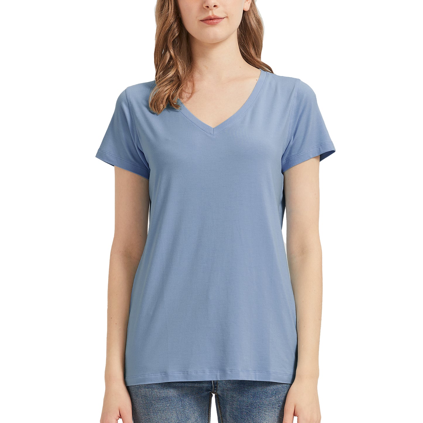 Women's Bamboo V Neck T-Shirt