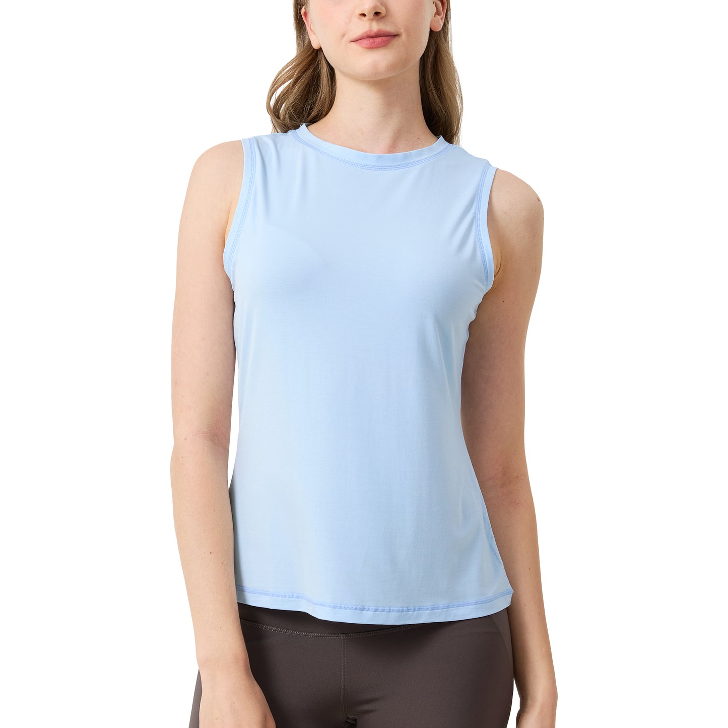 Women's Bamboo High Neck Tank