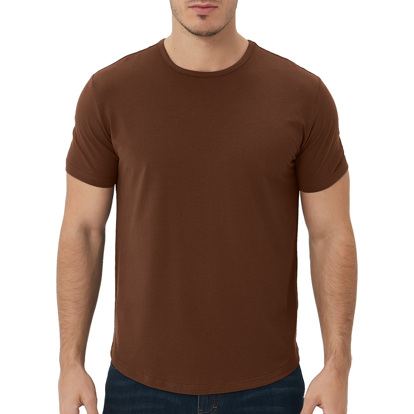 Men's 3 Pack Curved Hem Bamboo T-Shirt