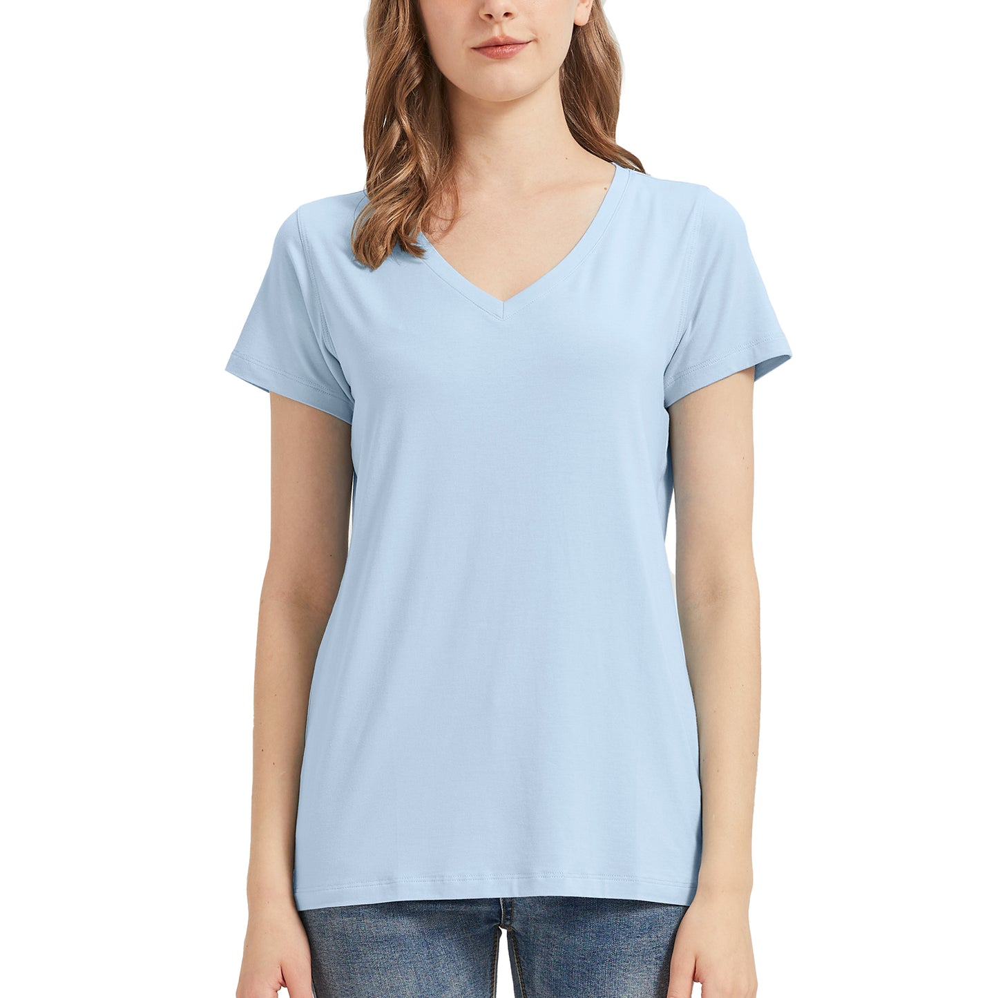Women's Bamboo V Neck T-Shirt