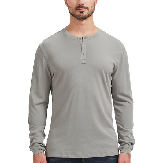 Long Sleeve Bamboo Cotton Henley