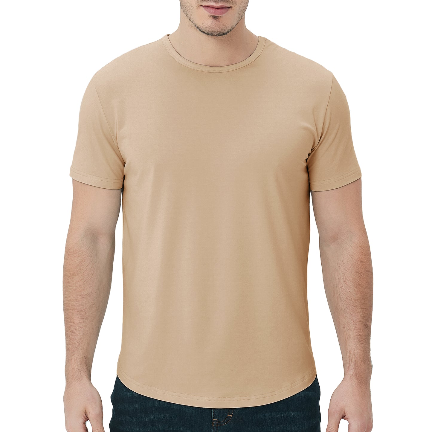 Men's Curved Hem Bamboo T-Shirt