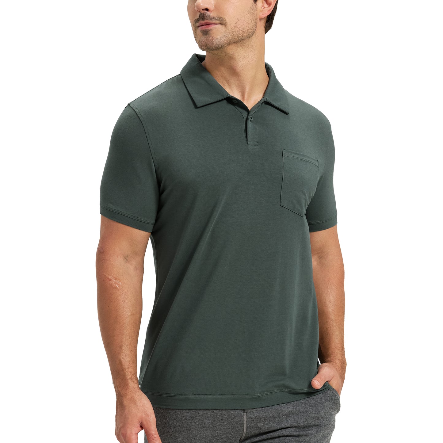 Men's Bamboo Pocket Polo