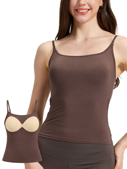 Bamboo Camisole with Built-In Bra