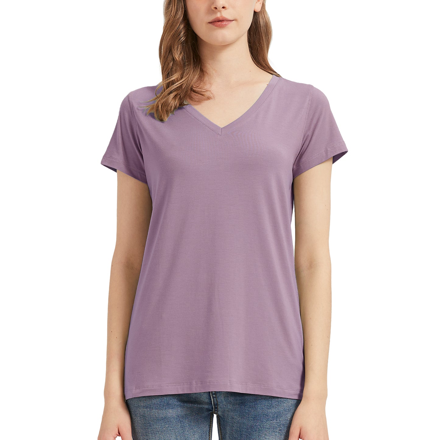 Women's Bamboo V Neck T-Shirt