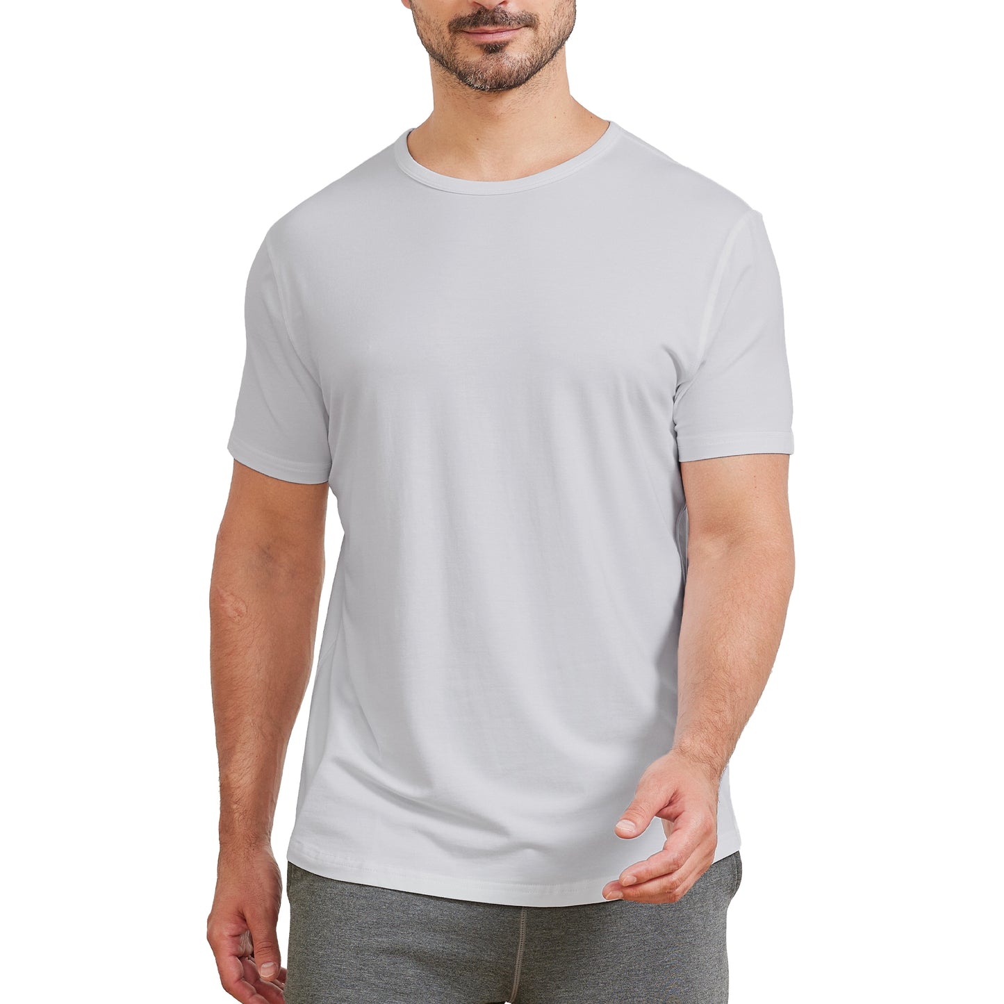 Men's Curved Hem Bamboo T-Shirt