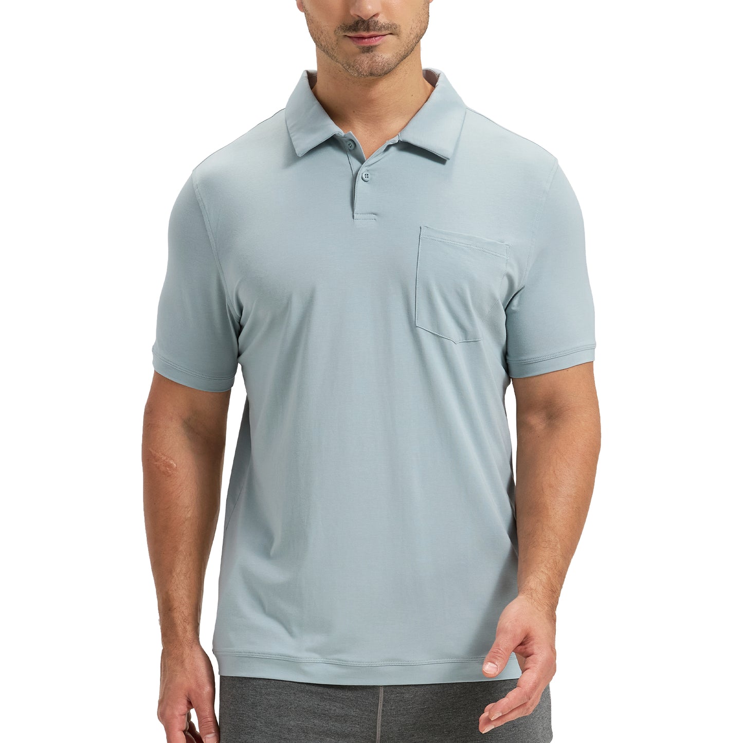 Men's Bamboo Pocket Polo