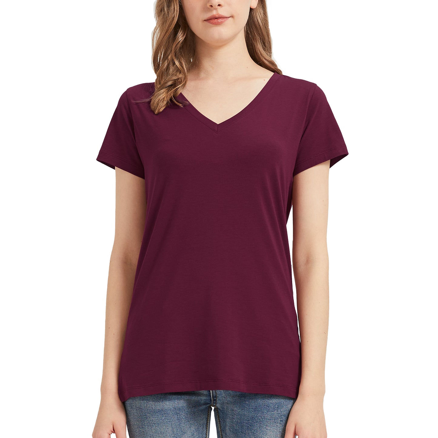 Women's Bamboo V Neck T-Shirt
