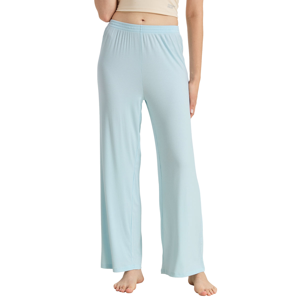 Bamboo Ribbed Wide Leg Pants