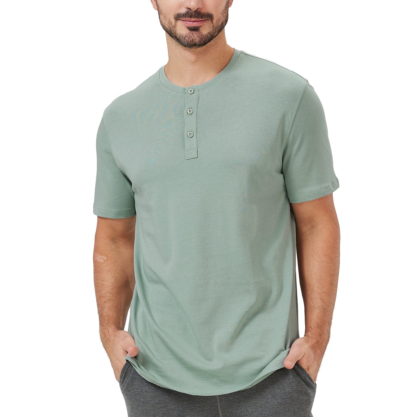 Short Sleeve Bamboo Cotton Henley