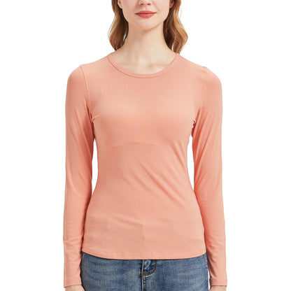 Women's Ribbed Bamboo Long Sleeve T-Shirt