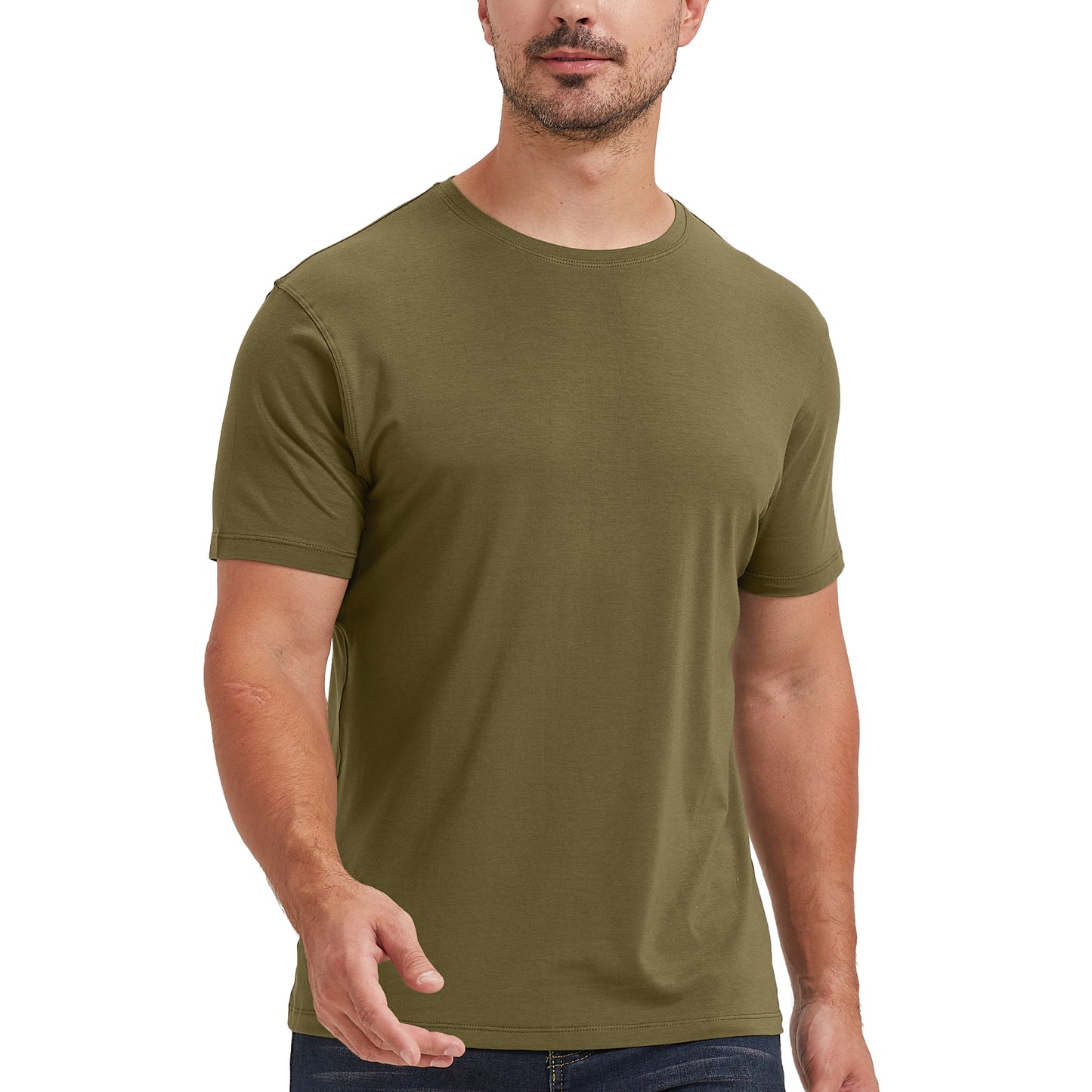 Men's Straight Hem Bamboo Shirt