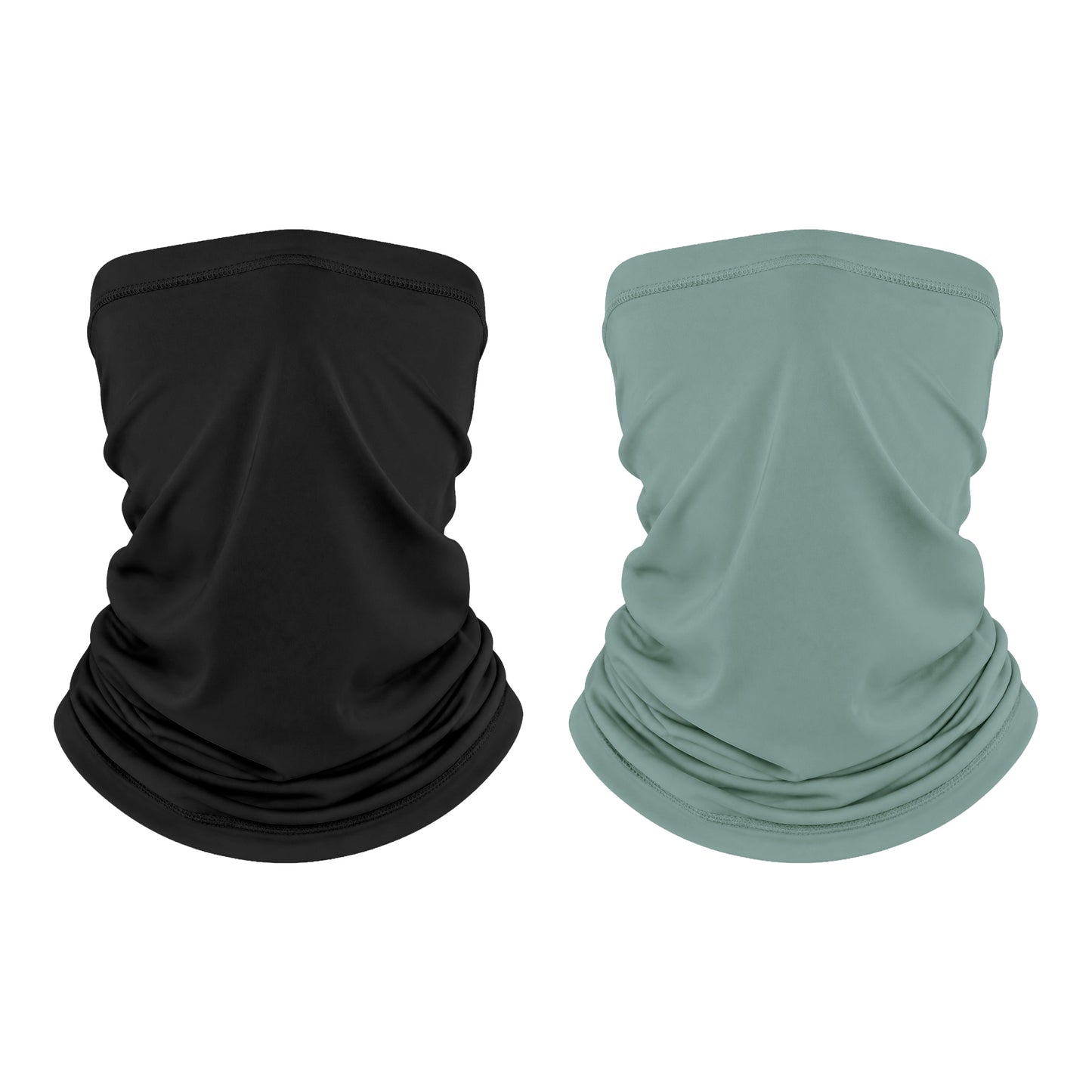 Unisex UPF 50+ Bamboo Viscose Neck Gaiter 2 Pack