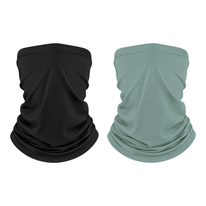 Unisex UPF 50+ Bamboo Viscose Neck Gaiter 2 Pack