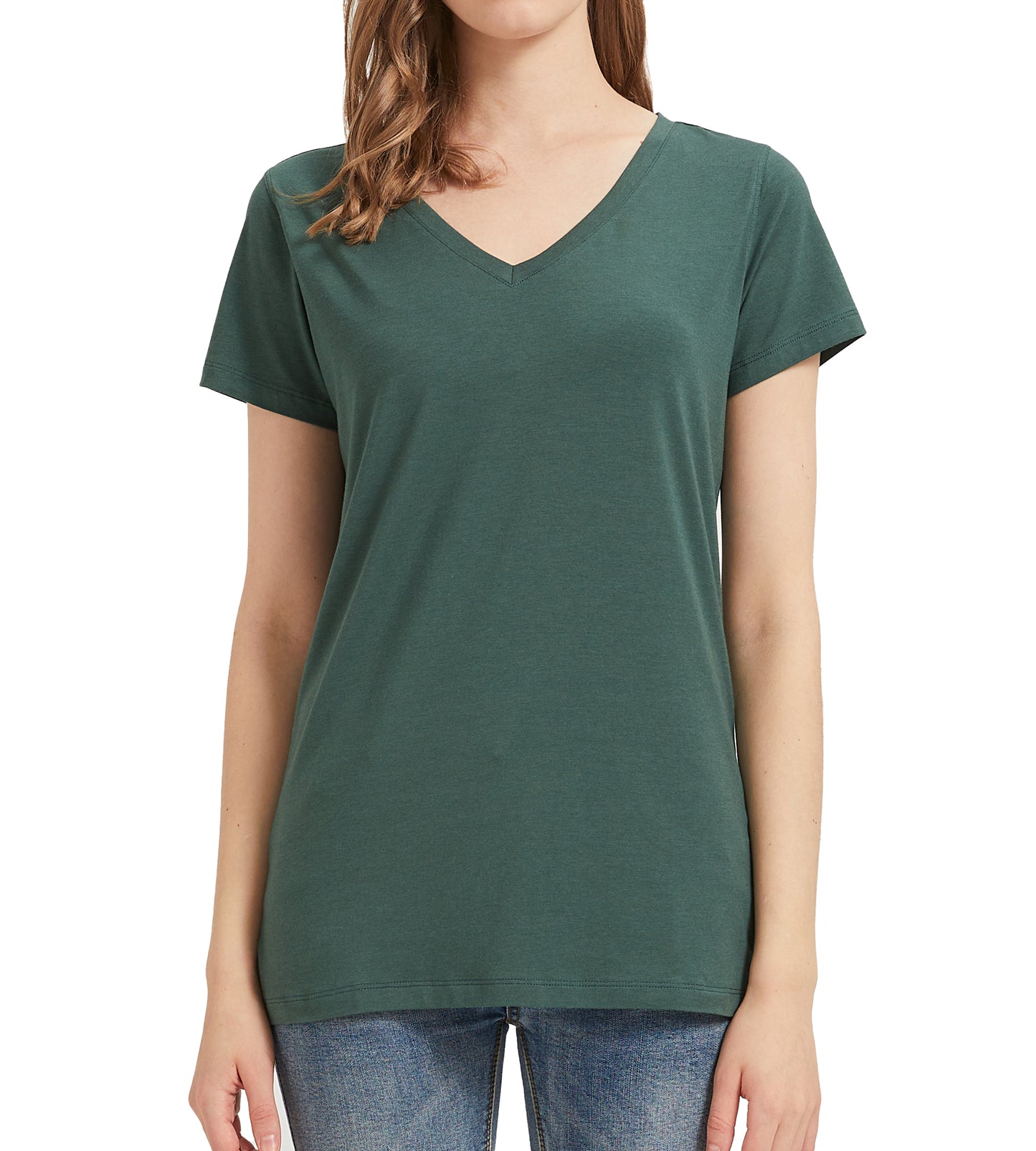 Women's Bamboo V Neck T-Shirt