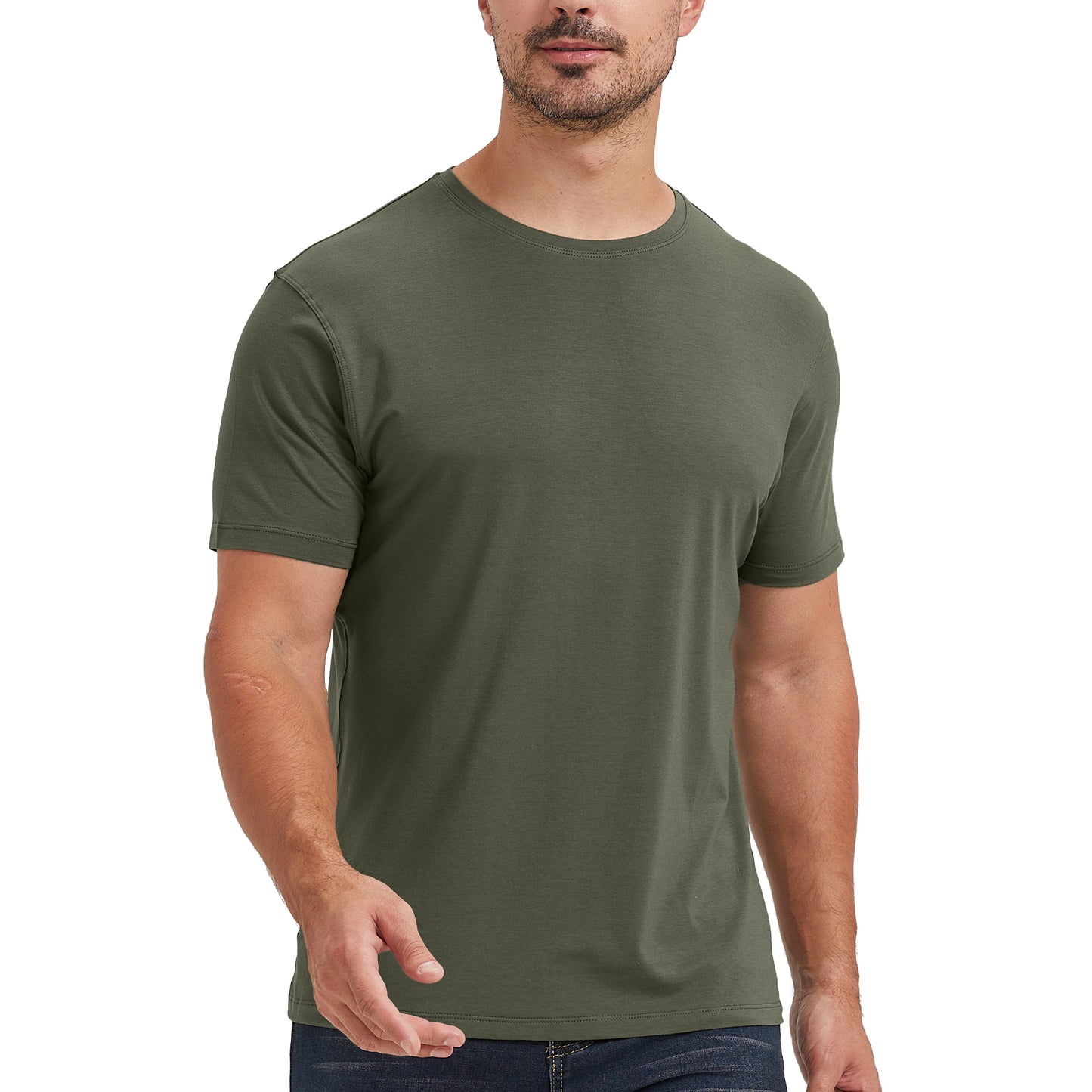 Men's Straight Hem Bamboo Shirt