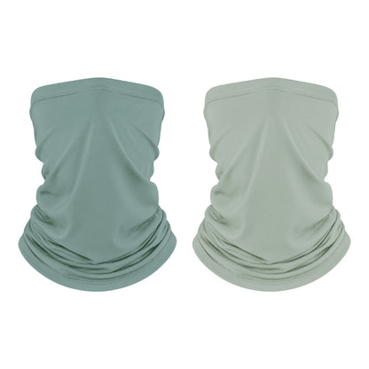 Unisex UPF 50+ Bamboo Viscose Neck Gaiter 2 Pack