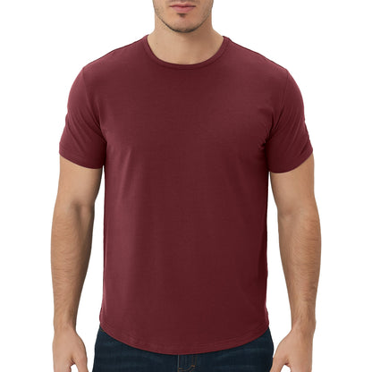 Men's 3 Pack Curved Hem Bamboo T-Shirt