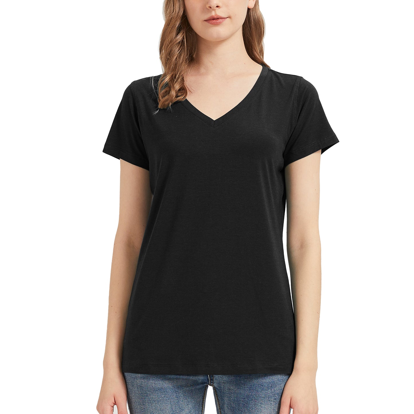 Women's Bamboo V Neck T-Shirt
