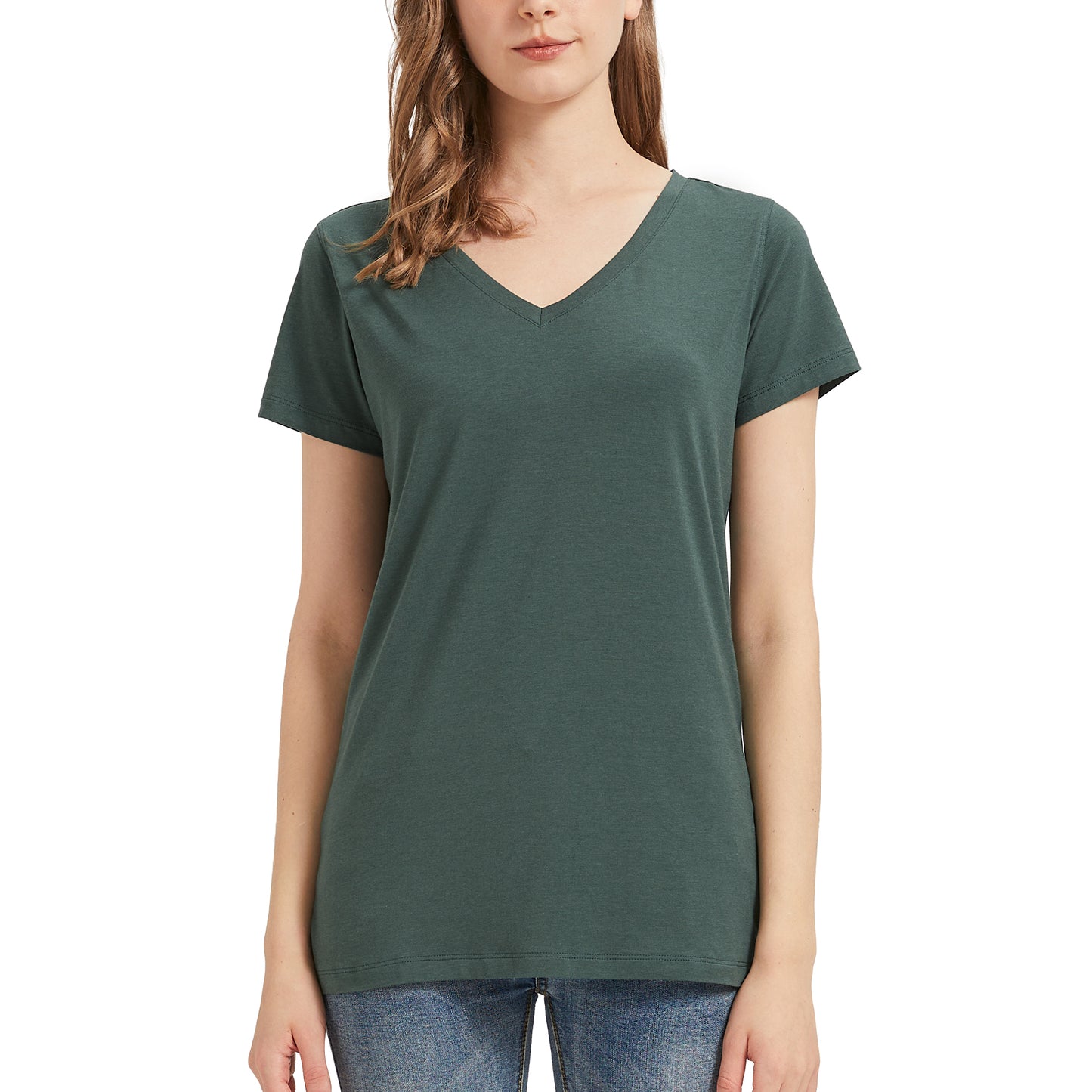Women's Bamboo V Neck T-Shirt