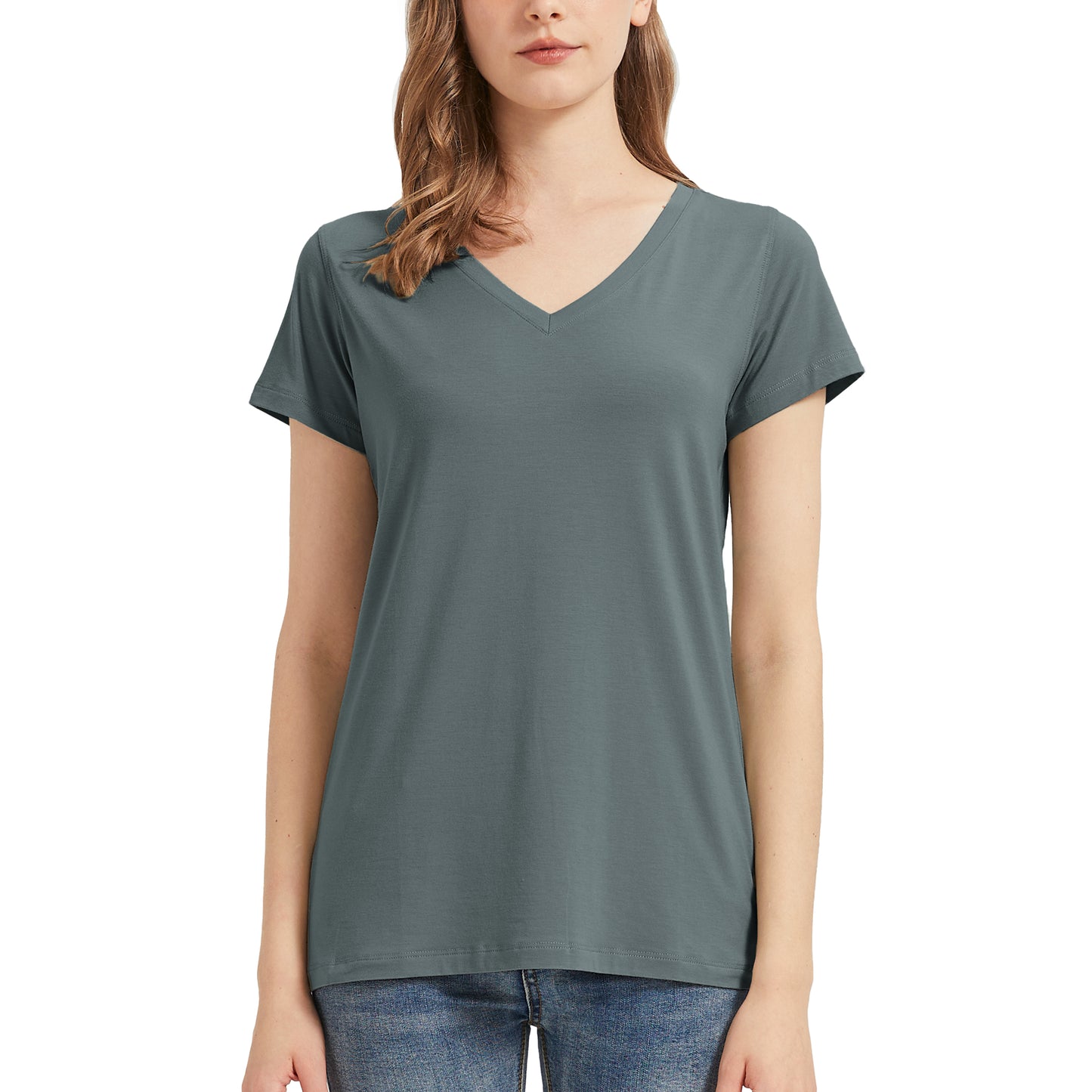 Women's Bamboo V Neck T-Shirt