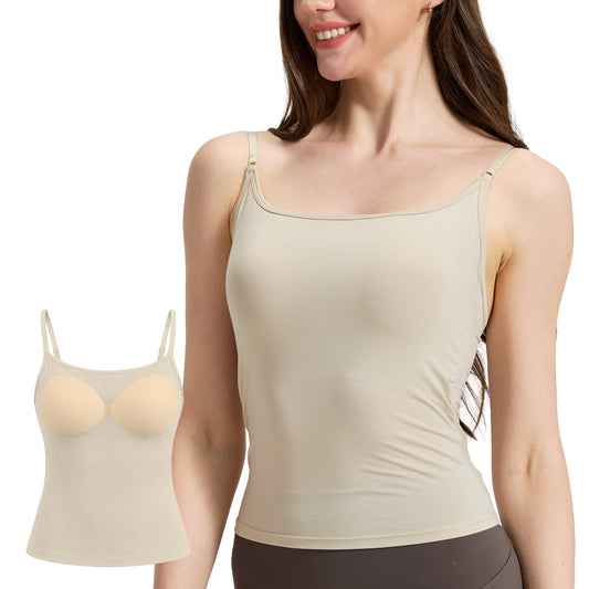 Bamboo Camisole with Built-In Bra