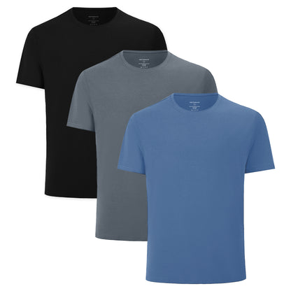 Men's 3 Pack Straight Hem Bamboo Shirt