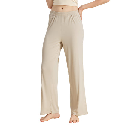 Bamboo Ribbed Wide Leg Pants
