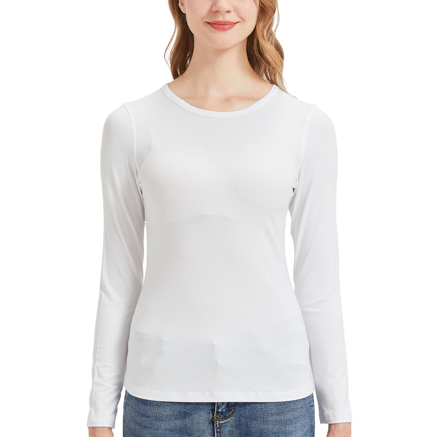 Women's Ribbed Bamboo Long Sleeve T-Shirt